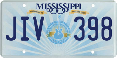 MS license plate JIV398