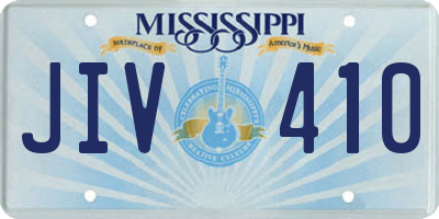 MS license plate JIV410