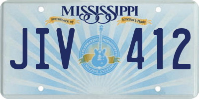 MS license plate JIV412