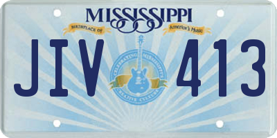 MS license plate JIV413