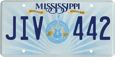 MS license plate JIV442