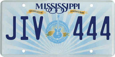 MS license plate JIV444