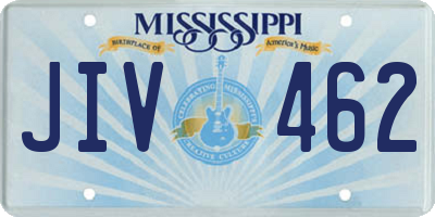 MS license plate JIV462