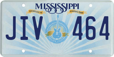 MS license plate JIV464