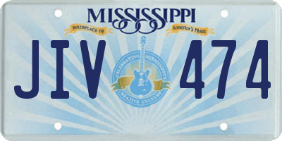 MS license plate JIV474
