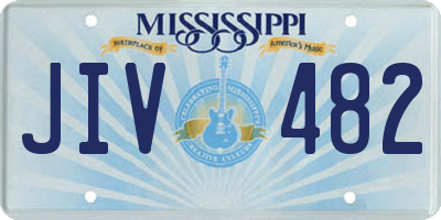 MS license plate JIV482