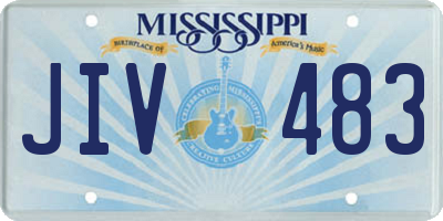 MS license plate JIV483