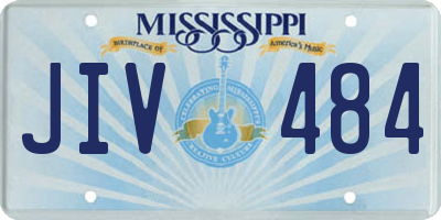 MS license plate JIV484