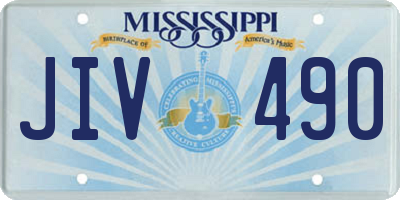 MS license plate JIV490
