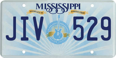 MS license plate JIV529