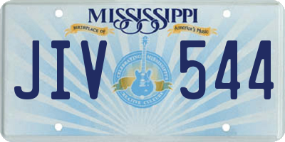 MS license plate JIV544