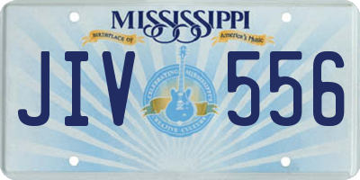 MS license plate JIV556