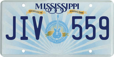 MS license plate JIV559
