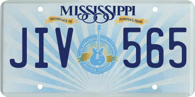 MS license plate JIV565