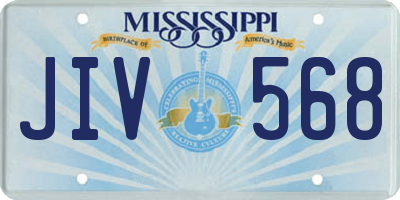 MS license plate JIV568