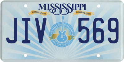 MS license plate JIV569