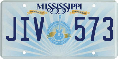 MS license plate JIV573