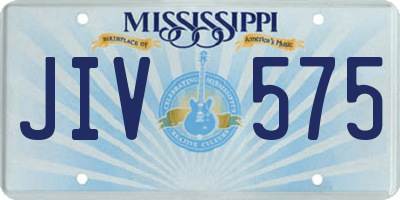 MS license plate JIV575