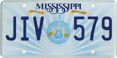 MS license plate JIV579