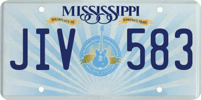 MS license plate JIV583