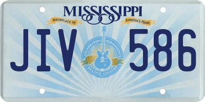 MS license plate JIV586