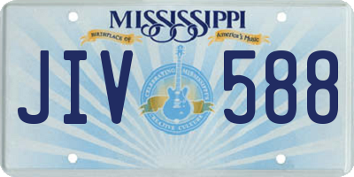 MS license plate JIV588