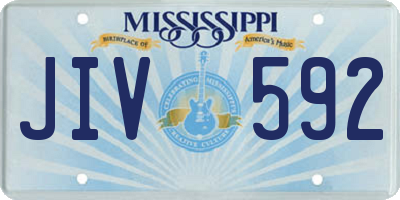 MS license plate JIV592