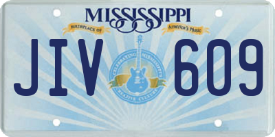 MS license plate JIV609
