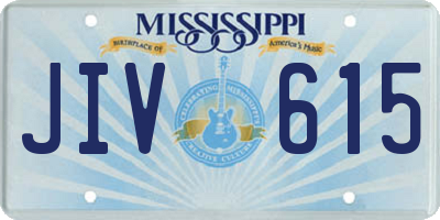 MS license plate JIV615