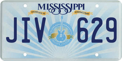 MS license plate JIV629