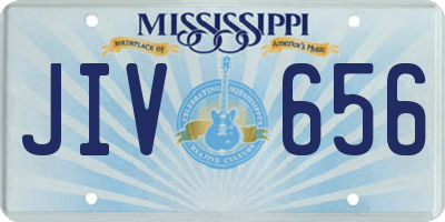 MS license plate JIV656