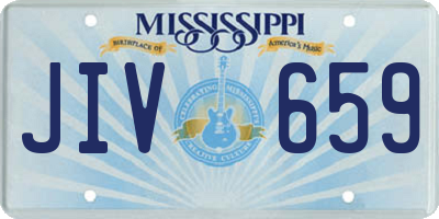 MS license plate JIV659
