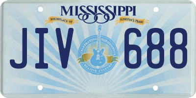 MS license plate JIV688