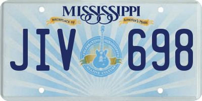 MS license plate JIV698