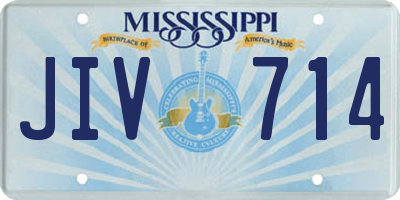 MS license plate JIV714