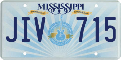 MS license plate JIV715