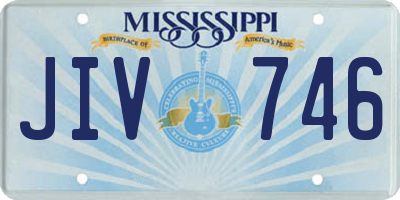 MS license plate JIV746