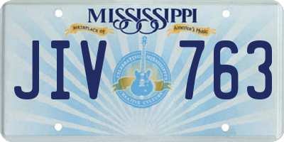 MS license plate JIV763