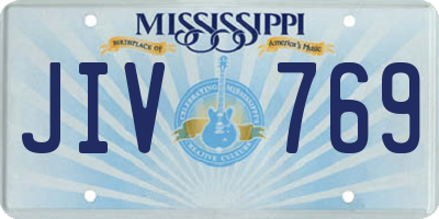 MS license plate JIV769