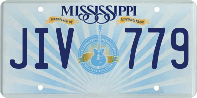 MS license plate JIV779