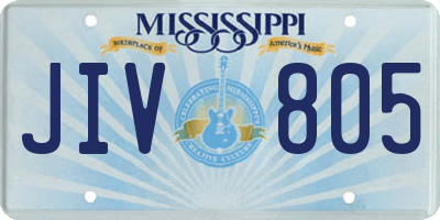 MS license plate JIV805