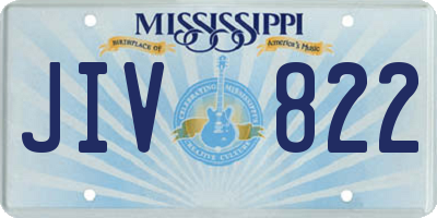 MS license plate JIV822