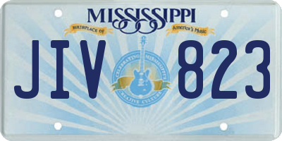 MS license plate JIV823