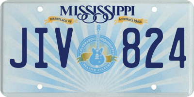 MS license plate JIV824