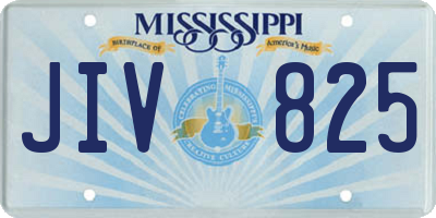 MS license plate JIV825