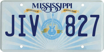 MS license plate JIV827