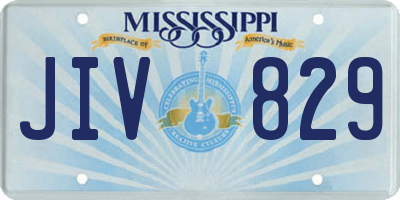 MS license plate JIV829