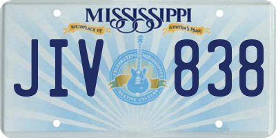MS license plate JIV838