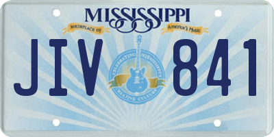 MS license plate JIV841