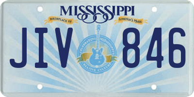 MS license plate JIV846